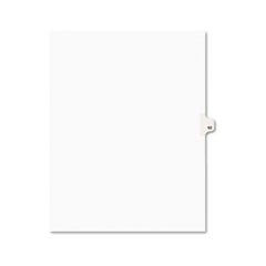 Avery® Avery-Style Legal Exhibit Side Tab Divider, Title: 62, Letter, White, 25/Pack