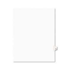 Avery® Avery-Style Legal Exhibit Side Tab Divider, Title: 70, Letter, White, 25/Pack