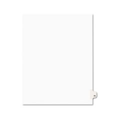 Avery® Avery-Style Legal Exhibit Side Tab Divider, Title: 74, Letter, White, 25/Pack
