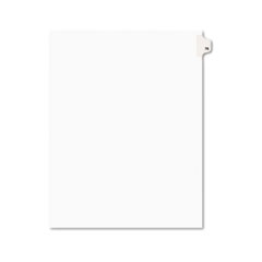 Avery® Avery-Style Legal Exhibit Side Tab Divider, Title: 76, Letter, White, 25/Pack