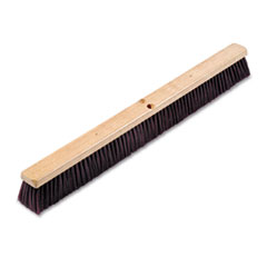 Boardwalk® Floor Brush Head, 3.25" Maroon Stiff Polypropylene Bristles, 36" Brush