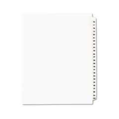 Avery® Avery-Style Legal Exhibit Side Tab Divider, Title: 76-100, Letter, White