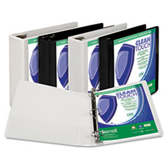 Samsill® Clean Touch™ Locking Round Ring View Binder Protected with an Antimicrobial Additive