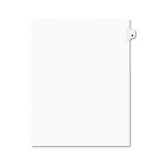 Avery® Avery-Style Legal Exhibit Side Tab Dividers, 1-Tab, Title B, Ltr, White, 25/PK