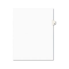Avery® Avery-Style Legal Exhibit Side Tab Dividers, 1-Tab, Title G, Ltr, White, 25/PK