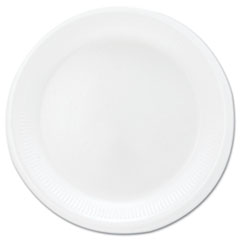 Dart® Mediumweight Foam Dinnerware, Plates, 6" dia, White, 125/Pack