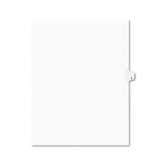 Avery® Avery-Style Legal Exhibit Side Tab Dividers, 1-Tab, Title L, Ltr, White, 25/PK