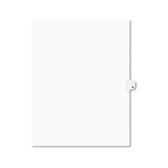 Avery® Avery-Style Legal Exhibit Side Tab Dividers, 1-Tab, Title N, Ltr, White, 25/PK