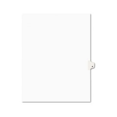 Avery® Avery-Style Legal Exhibit Side Tab Dividers, 1-Tab, Title P, Ltr, White, 25/PK