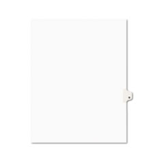 Avery® Avery-Style Legal Exhibit Side Tab Dividers, 1-Tab, Title Q, Ltr, White, 25/PK