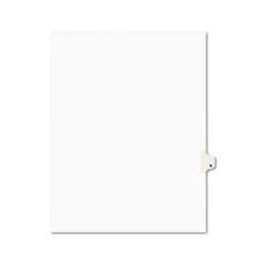 Avery® Avery-Style Legal Exhibit Side Tab Dividers, 1-Tab, Title R, Ltr, White, 25/PK