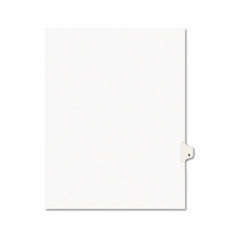 Avery® Avery-Style Legal Exhibit Side Tab Dividers, 1-Tab, Title S, Ltr, White, 25/PK