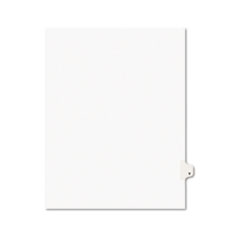 Avery® Avery-Style Legal Exhibit Side Tab Dividers, 1-Tab, Title V, Ltr, White, 25/PK