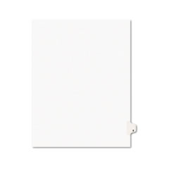 Avery® Avery-Style Legal Exhibit Side Tab Dividers, 1-Tab, Title x, Ltr, White, 25/PK