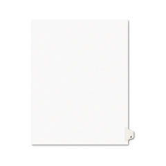 Avery® Avery-Style Legal Exhibit Side Tab Dividers, 1-Tab, Title Z, Ltr, White, 25/PK