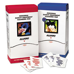 Allegro® Respirator Cleaning Pads, 5 x 7, White, 100/Box
