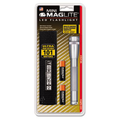 Maglite® Mini Maglite LED Flashlight, 2AA, Gray, Holster Pack