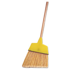 Weiler® Angle Broom, 54" Handle, Yellow/Light Brown