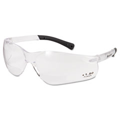 MCR™ Safety BearKat Magnifier Safety Glasses, Clear Frame, Clear Lens