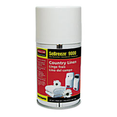 Rubbermaid® Commercial SeBreeze Fragrance Aerosol Canister, Country Linen, 5.3 oz Aerosol Spray, 4/Carton