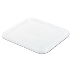 Rubbermaid® Commercial SpaceSaver Square Container Lids, 8.8w x 8.75d, White