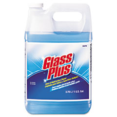 Glass Plus® Glass Cleaner, Floral, 1gal Bottle, 4/Carton