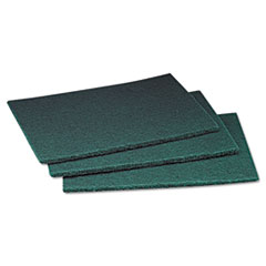 Scotch-Brite™ PROFESSIONAL Commercial Scouring Pad, 6 x 9, Green, 20 Pads/Box, 3 Boxes/Carton