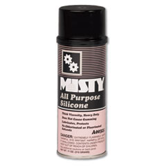 Misty® All-Purpose Silicone Spray Lubricant, 11 oz Aerosol Can, 12/Carton