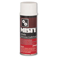 Misty® Glide Silicone Lubricant, Unscented, 10 oz Aerosol Can, 12/Carton