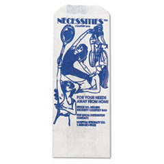 HOSPECO® Feminine Hygiene Convenience Disposal Bag, 3" x 8", White, 500/Carton