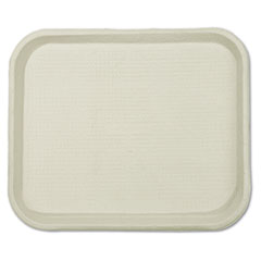 Chinet® Savaday Molded Fiber Food Trays, 1-Compartment, 9 x 12 x 1, White, 250/Carton