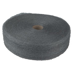 GMT Industrial-Quality Steel Wool Reel, #3 Coarse, 5 lb Reel, Steel Gray, 6/Carton