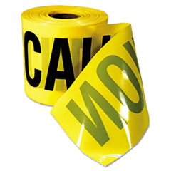 Empire® Caution Barricade Tape, "Caution Cuidado" Text, 3"x200ft, Yellow w/Black Print