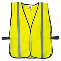 ergodyne® GloWear 8020HL Safety Vest, Polyester Mesh, Hook Closure, Lime, One Size Fit All