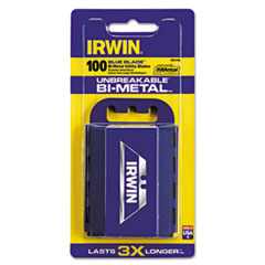 IRWIN® Utility Knife Bi-Metal Traditional Replacement Blades, 100 Dispenser