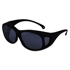 KleenGuard™ V50 OTG Safety Eyewear, Black Frame, Smoke Mirror Anti-Fog Lens
