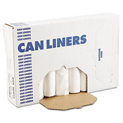 Boardwalk® High-Density Can Liners, 60 gal, 11 microns, 38" x 58", Natural, 200/Carton