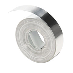DYMO® Rhino Metal Label Non-Adhesive Tape, 0.5" x 16 ft, Aluminum