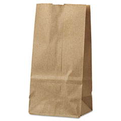 General Grocery Paper Bags, 30 lbs Capacity, #2, 4.31"w x 2.44"d x 7.88"h, Kraft, 500 Bags