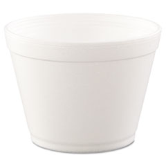 Dart® Foam Containers,16 oz, White, 25/Bag, 20 Bags/Carton