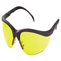 MCR™ Safety Klondike Protective Eyewear, Black Frame, Amber Lens