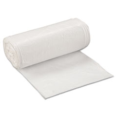 Inteplast Group Low-Density Commercial Can Liners, 16 gal, 0.5 mil, 24" x 32", White, 50 Bags/Roll, 10 Rolls/Carton