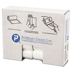 Inteplast Group High-Density Commercial Can Liners, 10 gal, 6 microns, 24" x 24", Natural, 1,000/Carton