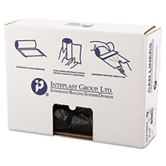 Inteplast Group High-Density Commercial Can Liners, 16 gal, 8 microns, 24" x 33", Black, 1,000/Carton