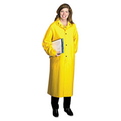 Anchor Brand® Raincoat, PVC/Polyester, Yellow, X-Large