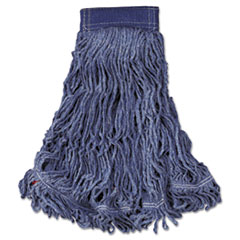 Rubbermaid® Commercial Swinger Loop Wet Mop Head, X-Large, Cotton/Synthetic, Blue, 6/Carton