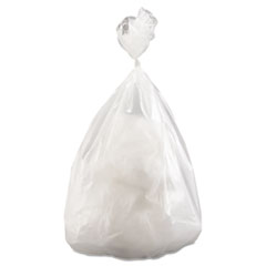 Inteplast Group High-Density Commercial Can Liners Value Pack, 60 gal, 14 microns, 38" x 58", Clear, 25 Bags/Roll, 8 Rolls/Carton