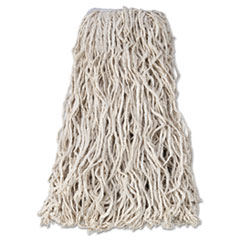 Rubbermaid® Commercial Economy Cut-End Cotton Wet Mop Head, 24oz, 1" Band, White, 12/Carton