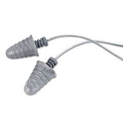 3M™ Peltor Skull Screws Single-Use Earplugs, Corded, 30NRR, Silver, 120 Pairs