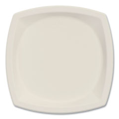 SOLO® Bare Eco-Forward Sugarcane Dinnerware, Plate, 10" dia, Ivory, 125/Pack